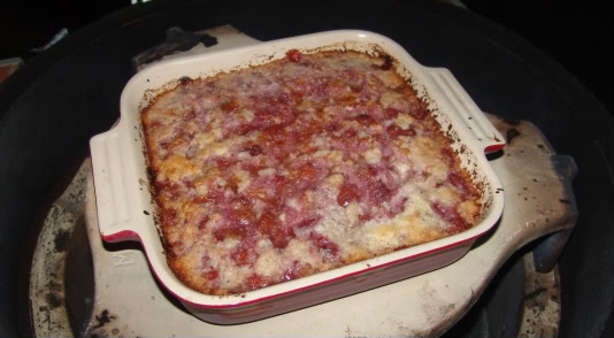 easy peasy bisquick cherry cobbler recipe food com potluck sign up list